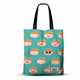 пазарска,чанта,всички,чанти,oh,my,pop,fan,nigiri,shopping,bag,turquoise,(blue)