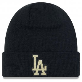 шапка,всички,шапки,new,era,metallic,badge,los,angeles,dodgers,beanie,black,(black)