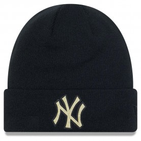 шапка,всички,шапки,new,era,metallic,badge,new,york,yankees,beanie,black,(black)