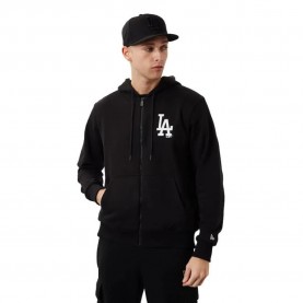 блуза,мъжки,пуловери,дамски,пуловери,new,era,mlb,essentials,los,angeles,dodgers,full,zip,sweatshirt,black,(black)