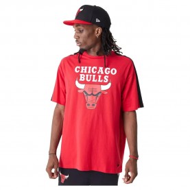 Тениска New era NBA Colour Block OS Chicago Bulls short sleeve T-shirt - Red (Red) тениска,мъжки,тениски,new,era,nba,colour,block,os,chicago,bulls,short,sleeve,t,shirt,red,(red)