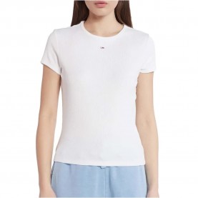 тениска,дамски,тениски,tommy,jeans,dw0dw14876,short,sleeve,t,shirt,ybr,white,(white)