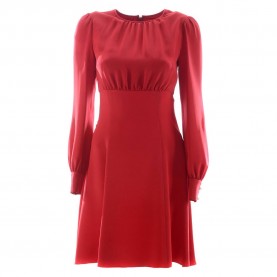 рокля,дамски,поли,и,рокли,dolce,&,gabbana,741783,long,sleeve,short,dress,red