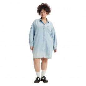 рокля,дамски,поли,и,рокли,levi´s,plus,rhea,short,sleeve,dress,blue