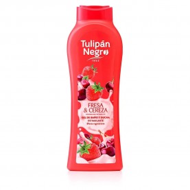 хигиена,тяло,tulipan,negro,fresa,y,cereza,650ml,shower,gel,clear