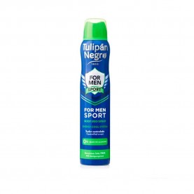 хигиена,тяло,tulipan,negro,sport,200ml,spray,deodorant,clear