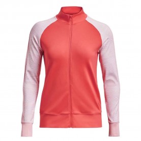 Блуза Under armour golf Storm Midlayer full zip sweatshirt - Red / Pink (Venom Red / Pink Fizz / Metallic Silver) блуза,дамски,блузи,under,armour,golf,storm,midlayer,full,zip,sweatshirt,red,pink,(venom,red,pink,fizz,metallic,silver)