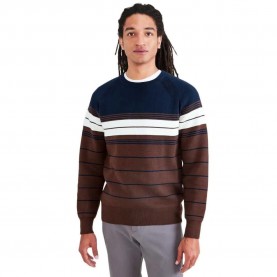 сако,мъжки,пуловери,dockers,core,crew,sweater,brown,(kingston,stripe,navy,blazer,stripe,(shaved,choc,egret))