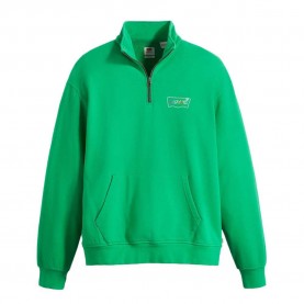 блуза,мъжки,пуловери,levi´s,relaxed,graphic,pocket,half,zip,sweatshirt,green