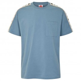 тениска,мъжки,тениски,kappa,paulo,short,sleeve,t,shirt,blue,(blue,stone,black,white)