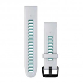 други,аксесоари,garmin,quickfit®,20,mm,silicone,strap,whitestone,aqua,(clear,white,blue)