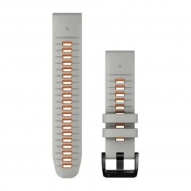 други,аксесоари,garmin,quickfit®,22,mm,silicone,strap,fog,gray,ember,orange,(silver)
