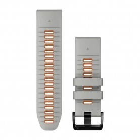 други,аксесоари,garmin,quickfit®,26,mm,silicone,strap,fog,gray,ember,orange,(silver)