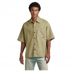 Риза с къс ръкав G-Star 1 Pocket Boxy Fit short sleeve shirt - Beige (Avocado / Milk) риза,с,къс,ръкав,мъжки,ризи,g,star,1,pocket,boxy,fit,short,sleeve,shirt,beige,(avocado,milk)