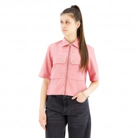 риза,с,къс,ръкав,дамски,блузи,дамски,ризи,g,star,2,pocket,short,sleeve,shirt,pink,(pink,ink,milk)