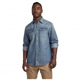 риза,с,дълъг,ръкав,мъжки,ризи,g,star,3301,regular,fit,long,sleeve,shirt,blue