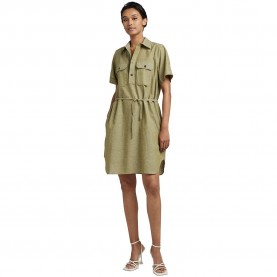 рокля,дамски,поли,и,рокли,g,star,millery,pockets,short,sleeve,short,dress,green