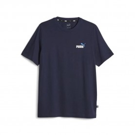 тениска,мъжки,тениски,puma,ess+,2,col,small,log,short,sleeve,t,shirt,blue,(navy)