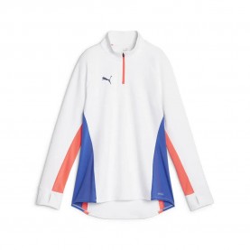 блуза,дамски,блузи,puma,individual,blaze,training,half,zip,sweatshirt,white