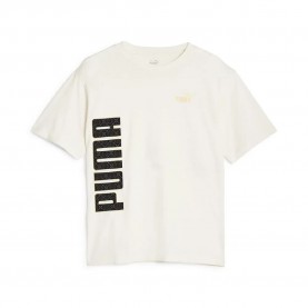 тениска,дамски,тениски,puma,power,logo,love,short,sleeve,t,shirt,alpine,snow,(beige)