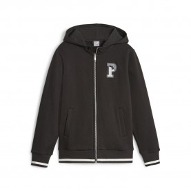 блуза,детски,блузи,puma,squad,full,zip,sweatshirt,black