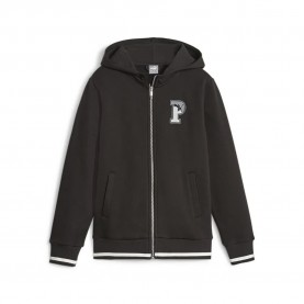 блуза,детски,блузи,puma,squad,full,zip,sweatshirt,black,(black)