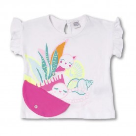 Тениска Tuc tuc Seashell short sleeve T-shirt - White (White) тениска,мъжки,тениски,дамски,тениски,tuc,tuc,seashell,short,sleeve,t,shirt,white,(white)