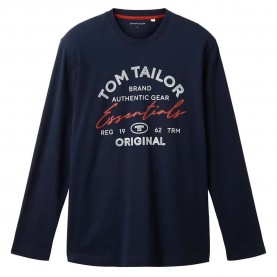 тениска,мъжки,тениски,tom,tailor,1037744,print,long,sleeve,t,shirt,sky,captain,blue,(black)