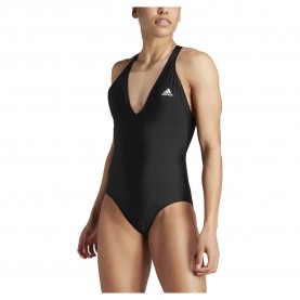 бански,костюм,дамски,бански,костюми,adidas,3,stripes,swimsuit,black,white,(black)