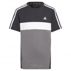 тениска,детски,тениски,adidas,3,stripes,tib,short,sleeve,t,shirt,grey,(black,grefiv,white)