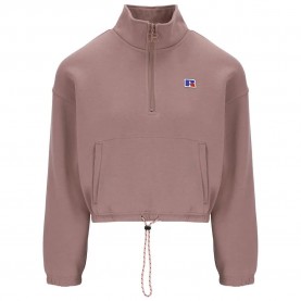 блуза,дамски,блузи,russell,athletic,e34012,school,lemonlight,half,zip,sweatshirt,pink,(antler)