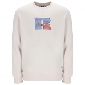 блуза,мъжки,пуловери,russell,athletic,e36112,center,sweatshirt,white,(white,sand)