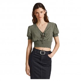риза,с,къс,ръкав,дамски,блузи,дамски,ризи,pepe,jeans,francesca,short,sleeve,shirt,green