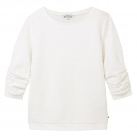 блуза,дамски,блузи,tom,tailor,1039979,structured,sweatshirt,white