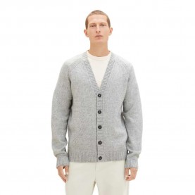 жилетка,мъжки,пуловери,tom,tailor,1039712,comfort,cosy,knitted,cardigan,grey
