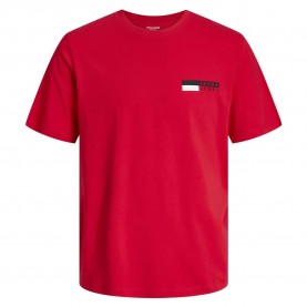 тениска,мъжки,тениски,jack,&,jones,corp,logo,short,sleeve,t,shirt,true,red,(red)