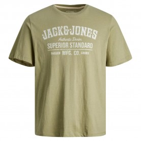 Тениска Jack & jones Jeans 23/24 short sleeve T-shirt - Green (Oil Green) тениска,мъжки,тениски,дамски,тениски,jack,&,jones,jeans,23,24,short,sleeve,t,shirt,green,(oil,green)