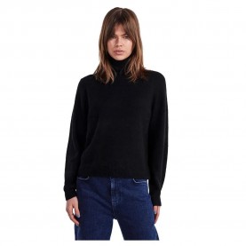 блуза,дамски,пуловери,дамски,плетени,дрехи,pieces,juliana,high,neck,sweater,black,(black)