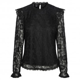 дамски,блузи,дамски,ризи,pieces,olline,long,sleeve,blouse,black,(black)