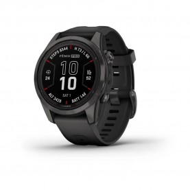 часовници,garmin,reloj,fenix,7s,pro,sapphire,solar,carbon,gray,titanium,black,band,(silver)