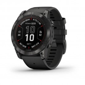 часовници,garmin,reloj,fenix,7x,pro,sapphire,solar,carbon,grey,titanium,black,band,(silver)