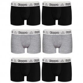 боксерки,мъжко,бельо,kappa,pk1486,boxers,6,units,black,grey,(multicolor)