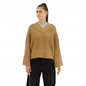 блуза,дамски,пуловери,дамски,плетени,дрехи,replay,dk3555.000.g22926,v,neck,sweater,desert,(brown)