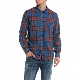 риза,с,дълъг,ръкав,мъжки,ризи,replay,m4095a.000.52612,long,sleeve,shirt,blue
