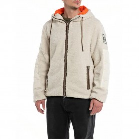 блуза,мъжки,пуловери,replay,m6633,.000.84796,full,zip,sweatshirt,beige