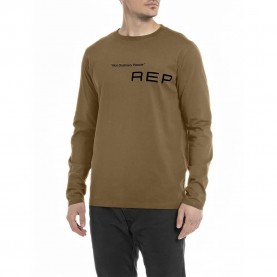 тениска,мъжки,тениски,replay,m6648,.000.2660,long,sleeve,t,shirt,green,(army,green)