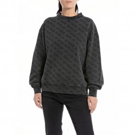 Блуза Replay W3106A.000.74052 sweatshirt - Grey (Blackboard) блуза,дамски,блузи,replay,w3106a.000.74052,sweatshirt,grey,(blackboard)