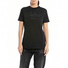 тениска,дамски,тениски,replay,w3566m.000.22536p,short,sleeve,t,shirt,black,(black)