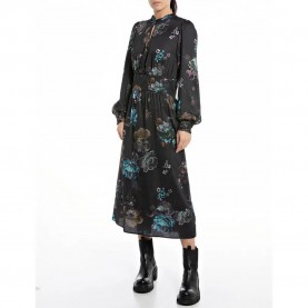 рокля,дамски,поли,и,рокли,replay,w9066,.000.74066,long,sleeve,long,dress,black