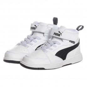 детски,маратонки,детски,маратонки,puma,rebound,v6,mid,ac+,infant,trainers,puma,white,puma,black,(white)